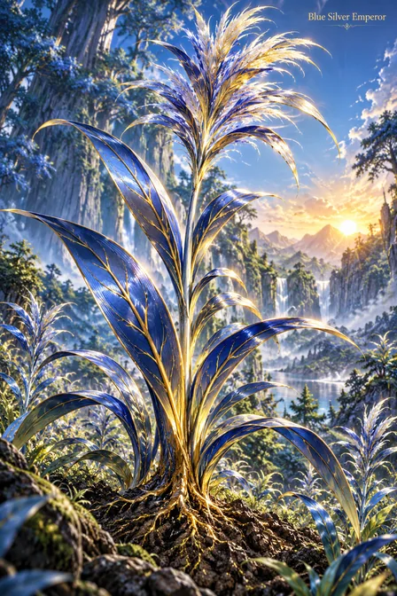 Blue Silver Grass