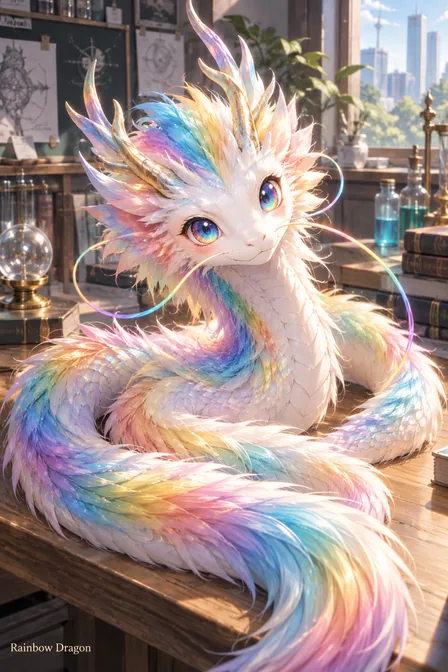 Rainbow Dragon Cub