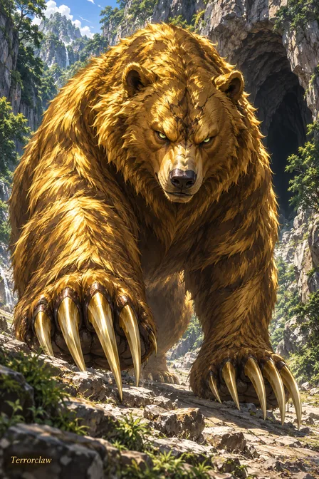 Dark Gold Terrorclaw Bear