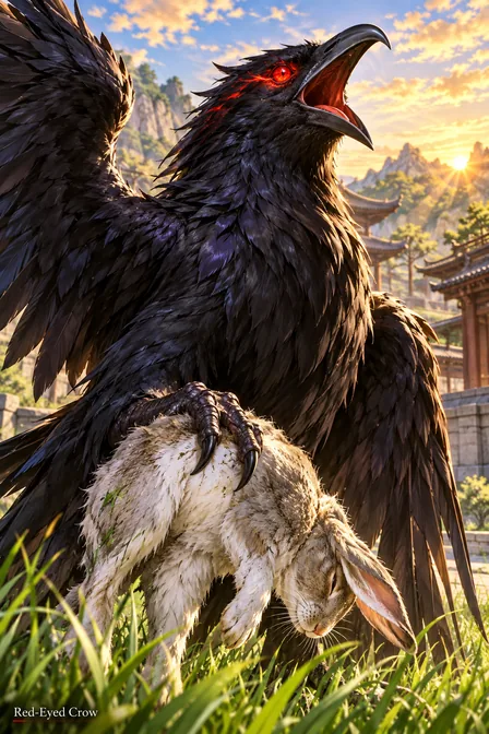 Red-Eyed Crow