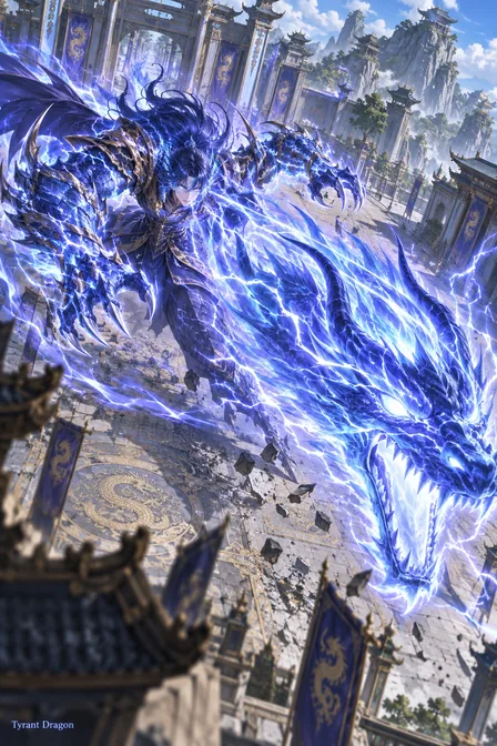 Blue Lightning Tyrant Dragon