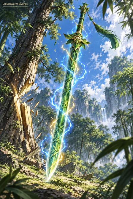 Bamboo Cloudswarm Swords