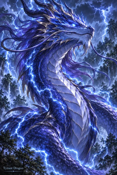 Blue Lightning Tyrant Dragon