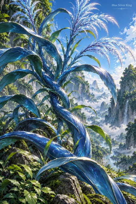 Blue Silver Grass