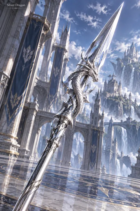 Silver Dragon Spear