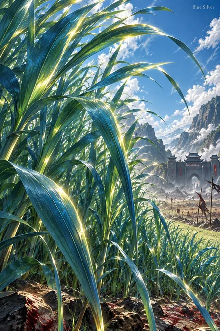 Blue Silver Grass