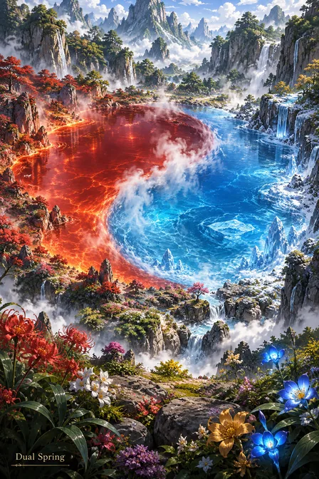 Ice and Fire Yin Yang Well