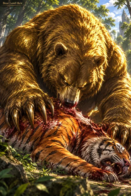 Dark Gold Terrorclaw Bear