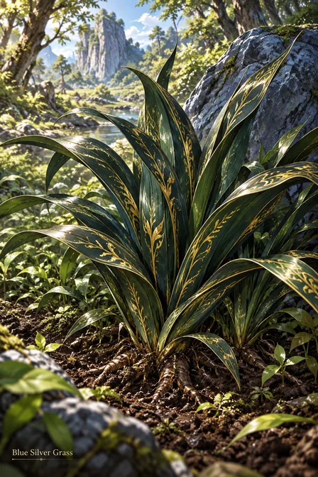 Blue Silver Grass