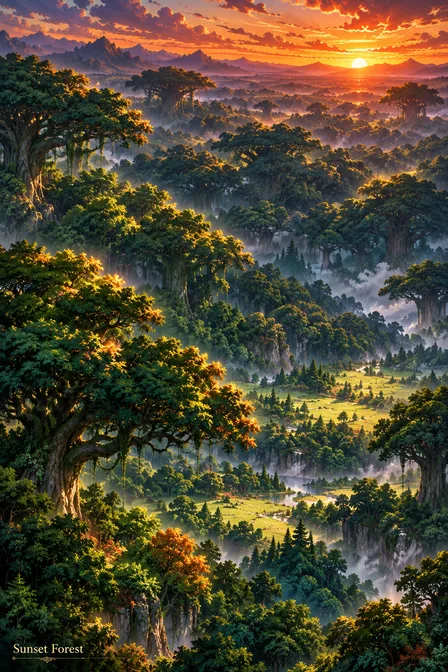 Sunset Forest