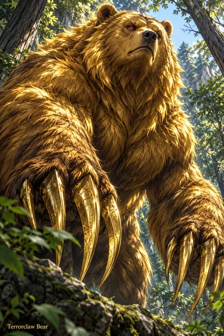 Dark-Gold Terrorclaw Bear