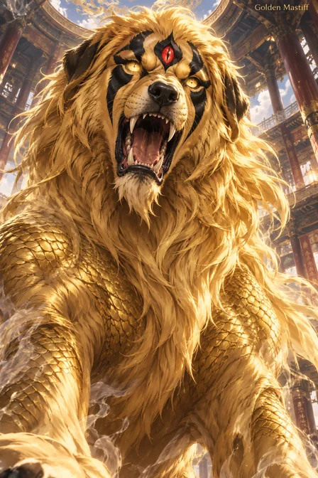 Golden-Haired Lion Mastiff