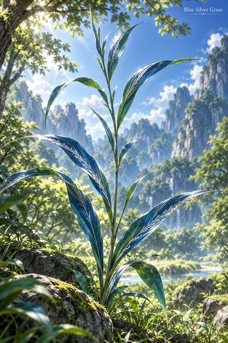 Blue Silver Grass