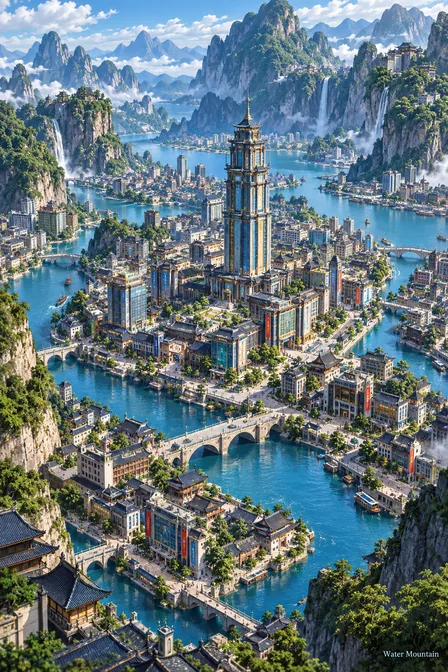 Water Mountain City