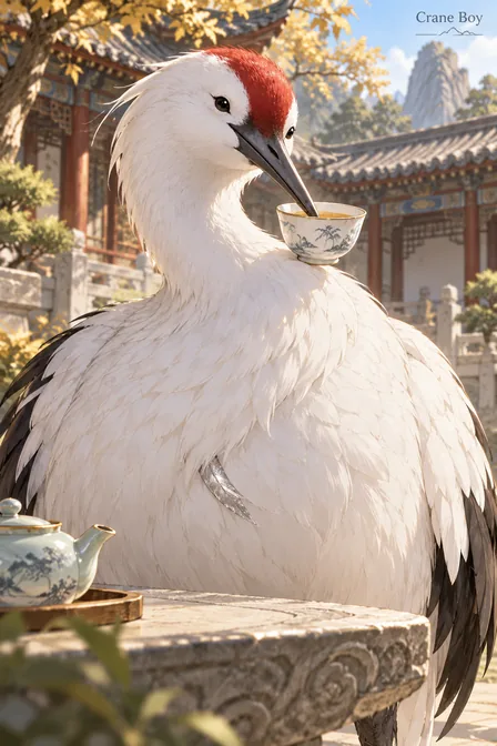 White Crane Boy
