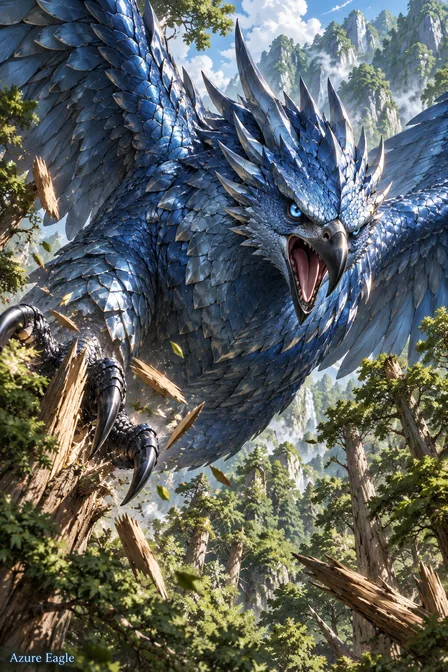 Azure-Scaled Eagle