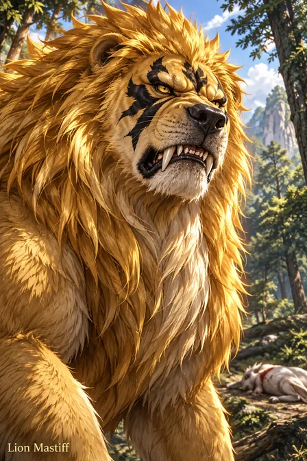 Golden-Haired Lion Mastiff