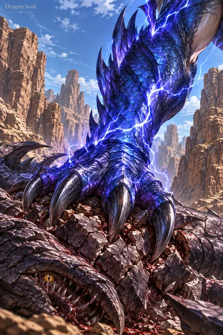 Blue Lightning Tyrant Dragon Martial Soul