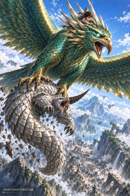 Green-Scaled Eagle