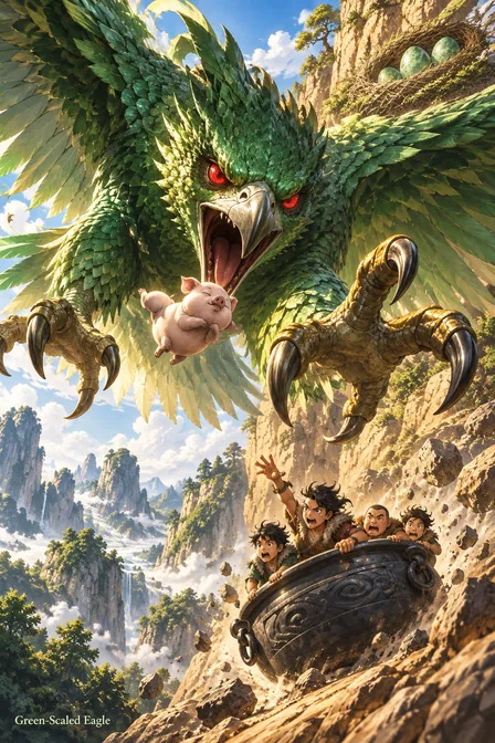 Green-Scaled Eagle