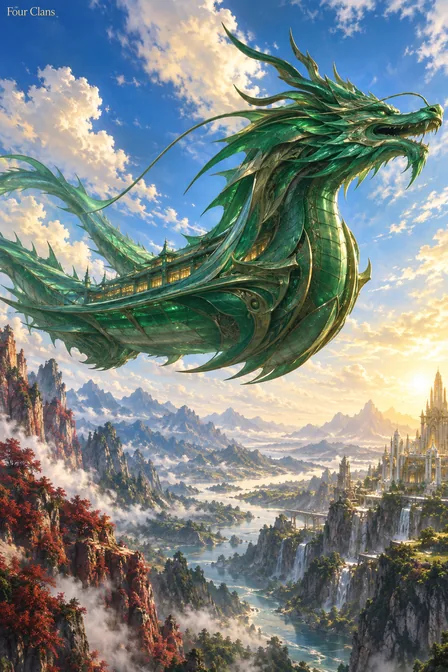 Four Divine Beasts Family
