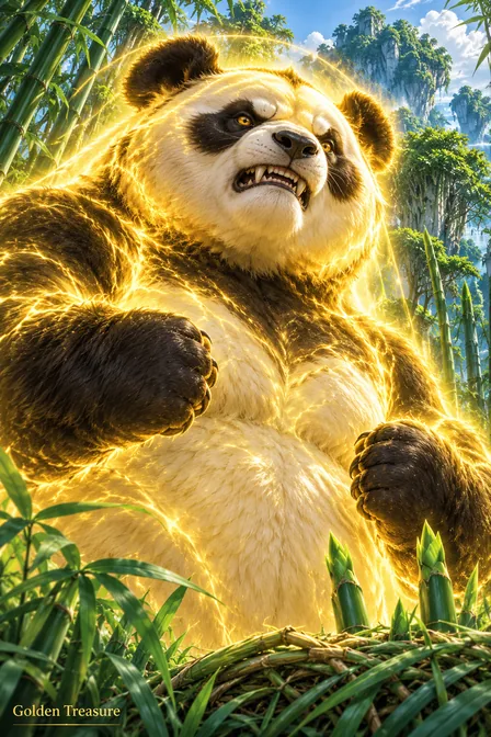 Golden Treasure Panda