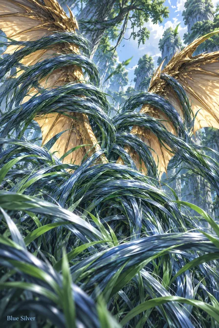 Blue Silver Grass