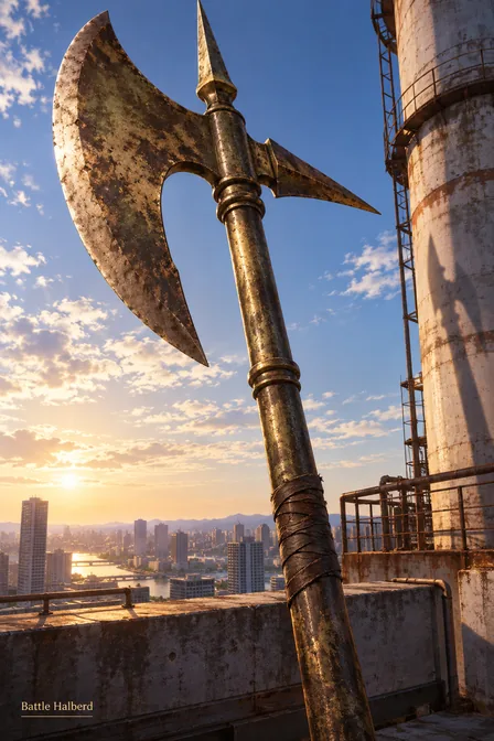 Bronze Battle Halberd