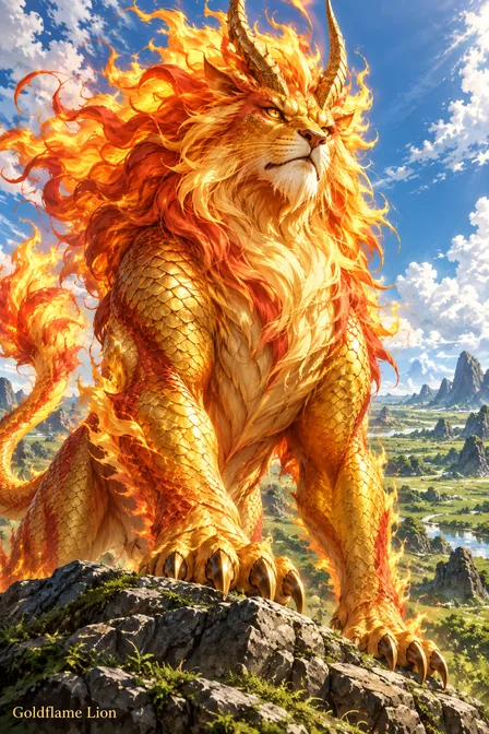 Goldflame Dragon Lion