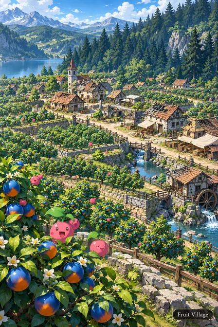 Orange Fruit Village
