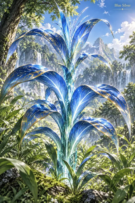 Blue Silver Grass
