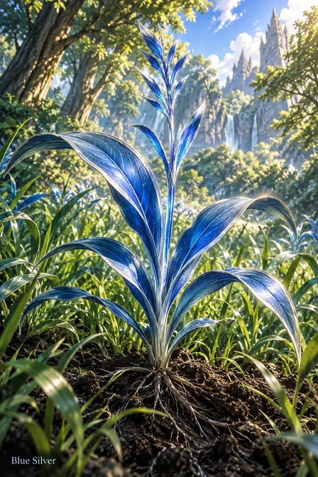 Blue Silver Grass