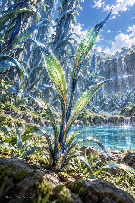Blue Silver Grass