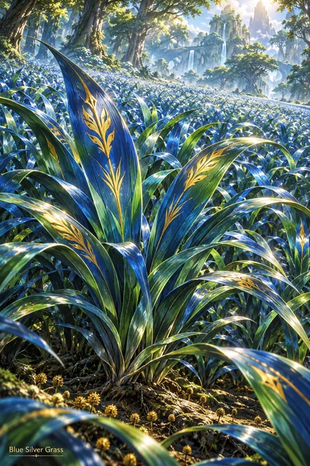 Blue Silver Grass